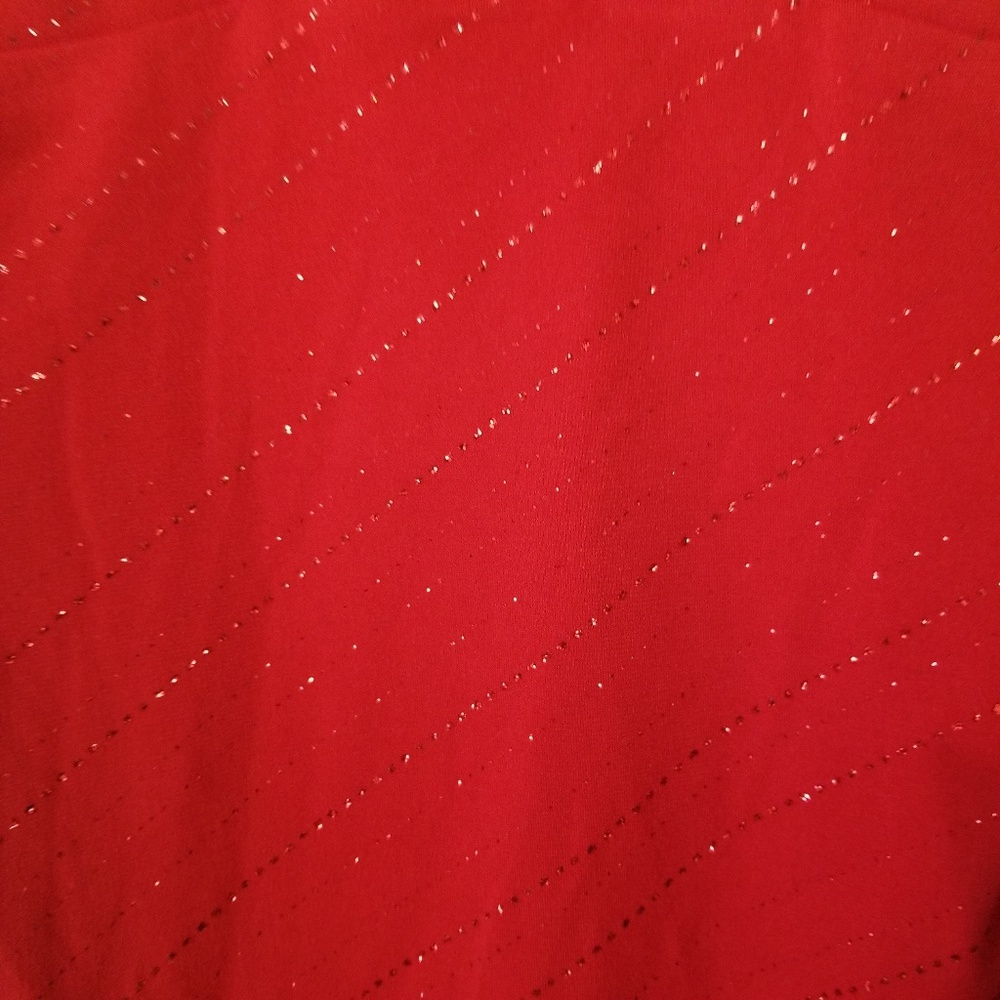 50 City Triangles red sparkle formal gown Sz L - Picture 3 of 12